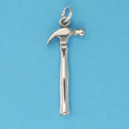 Microsculptures 0856 Claw Hammer Silver Charm-Small