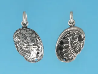 Microsculptures 0867 Abalone Shell Silver Charm-Large