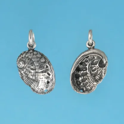 Microsculptures 0867 Abalone Shell Silver Charm-Large