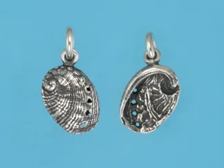 Microsculptures 0868 Abalone Shell Silver Charm-Small