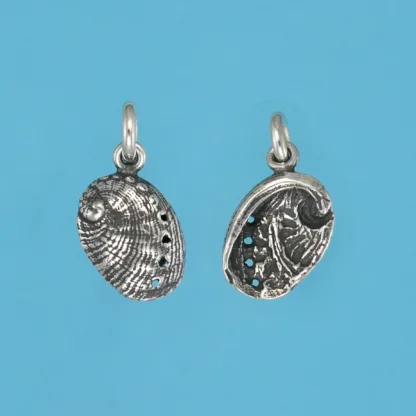 Microsculptures 0868 Abalone Shell Silver Charm-Small