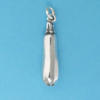 Microsculptures 0878 Zucchini Silver Charm