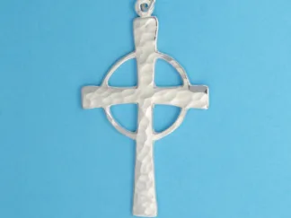 Microsculptures 0089 Celtic Cross Silver Pendant