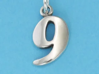 Microsculptures N9 Number-9 Silver Charm