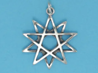 Microsculptures 0906 Ten Point Star Silver Charm