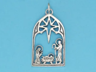Microsculptures 0907 Nativity Scene Silver Charm