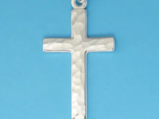 Microsculptures 0090A Large Cross Silver Pendant