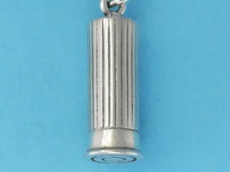 Microsculptures 0914 Shot Gun Shell Silver Charm