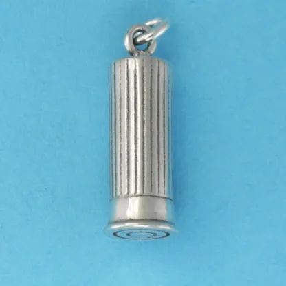 Microsculptures 0914 Shot Gun Shell Silver Charm