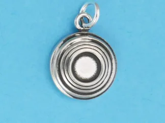 Microsculptures 0915 Clay Pigeon Silver Charm