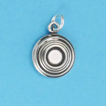 Microsculptures 0915 Clay Pigeon Silver Charm