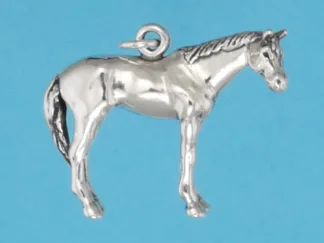 Microsculptures 0916 Thoroughbred Horse Silver Charm