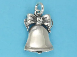 Microsculptures 0923 Christmas Bell Silver Charm