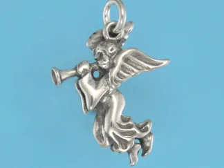 Microsculptures 0924 Angel Flying Silver Charm