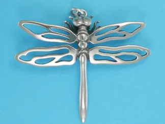 Microsculptures 0925 Dragonfly Silver Pendant