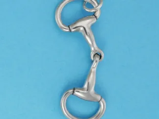 Microsculptures 0927 Egg Butt Snaffle Bit Silver Charm