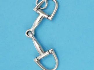 Microsculptures 0928 D-Ring Snaffle Bit Silver Charm