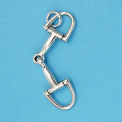 Microsculptures 0928 D-Ring Snaffle Bit Silver Charm
