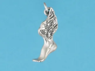 Microsculptures 0929 Winged Foot Silver Charm
