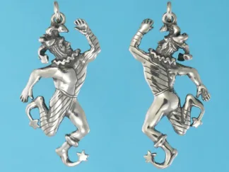 Microsculptures 0931 Court Jester Silver Pendant