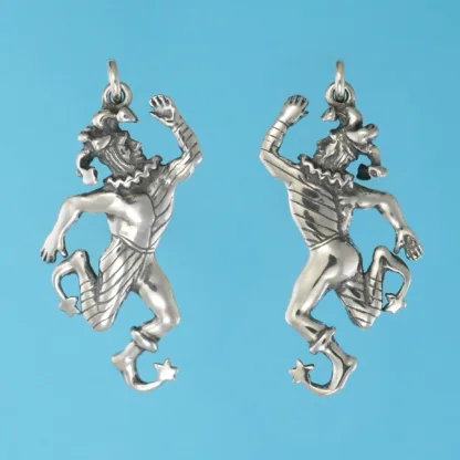 Microsculptures 0931 Court Jester Silver Pendant