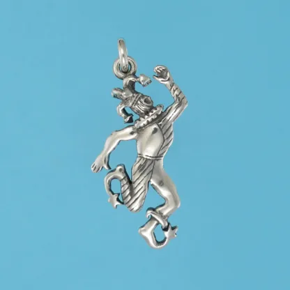 Microsculptures 0932 Court Jester Silver Charm