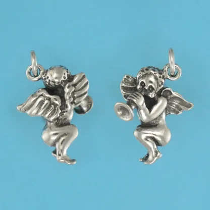 Microsculptures 0936 Cherub Silver Charm