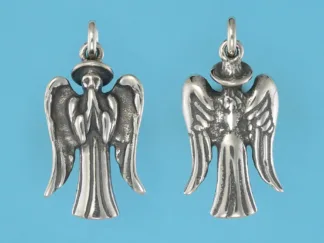 Microsculptures 0937 Angel Standing Silver Charm