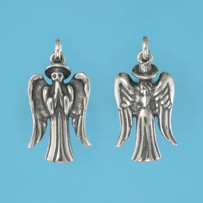 Microsculptures 0937 Angel Standing Silver Charm