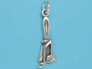 Microsculptures 0938 Bell with Note Silver Charm