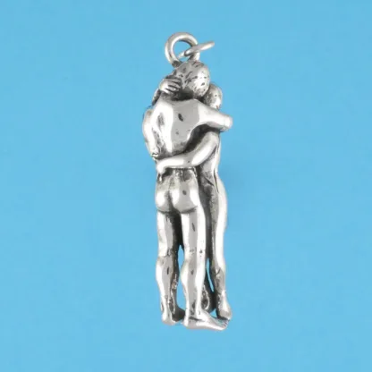 Microsculptures 0096 Lovers Silver Pendant