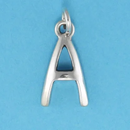 Microsculptures A Letter-A Silver Charm
