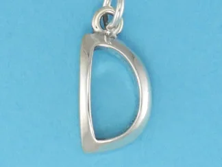 Microsculptures D Letter-D Silver Charm