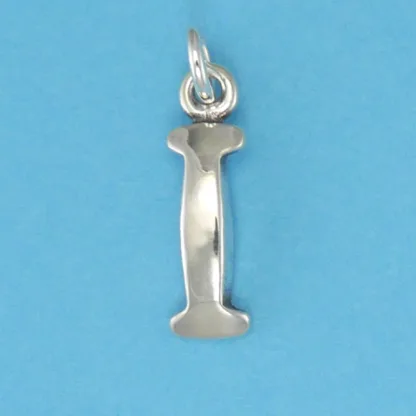 Microsculptures I Letter-I Silver Charm