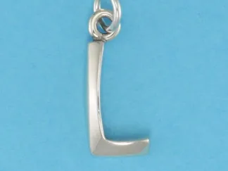 Microsculptures L Letter-L Silver Charm