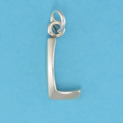 Microsculptures L Letter-L Silver Charm