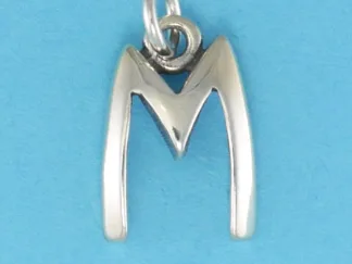 Microsculptures M Letter-M Silver Charm