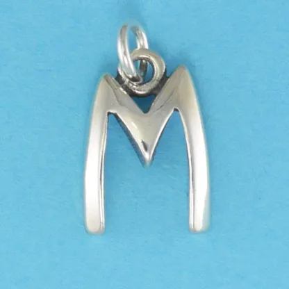 Microsculptures M Letter-M Silver Charm