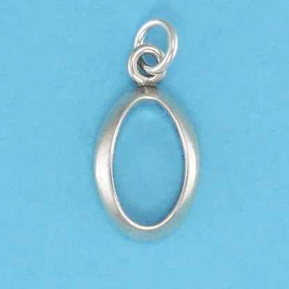 Microsculptures O Letter-O Silver Charm