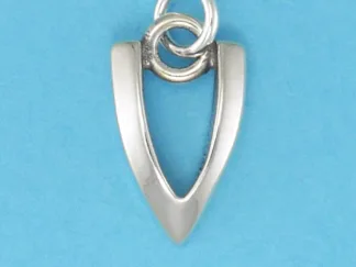 Microsculptures V Letter-V Silver Charm