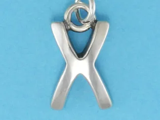 Microsculptures X Letter-X Silver Charm