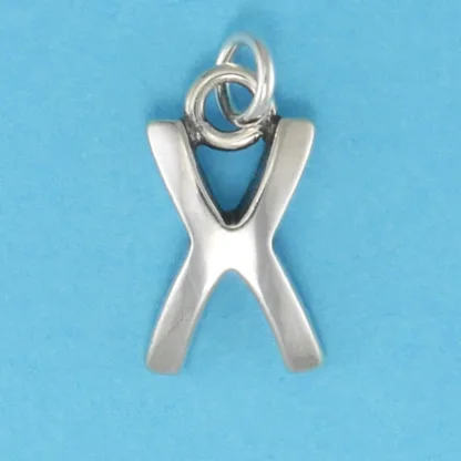 Microsculptures X Letter-X Silver Charm