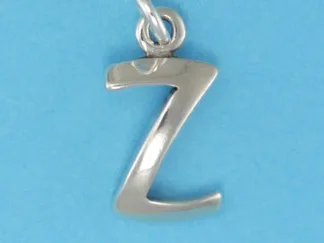 Microsculptures Z Letter-Z Silver Charm