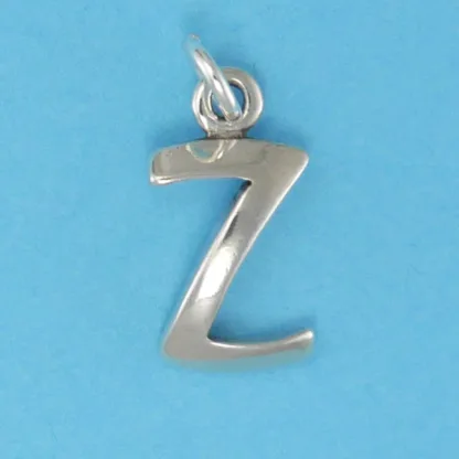 Microsculptures Z Letter-Z Silver Charm