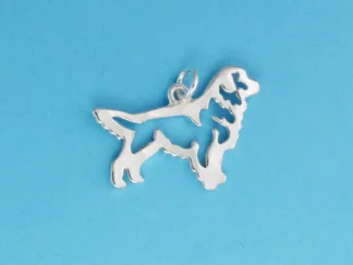 Microsculptures 1044 Stacking Golden Retriever Silver Charm