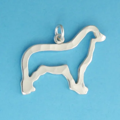 Microsculptures 1049 Australian Shepherd Silver Charm