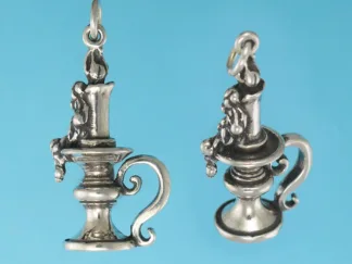 Microsculptures 1051 Candlestick Silver Pendant