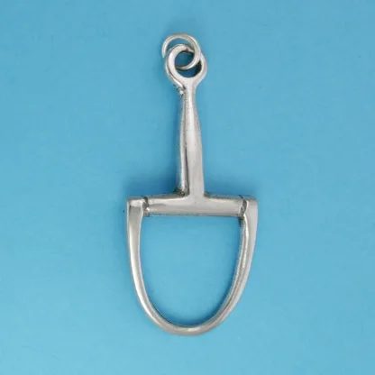 Microsculptures 1056 English Bit (One Half) Silver Pendant