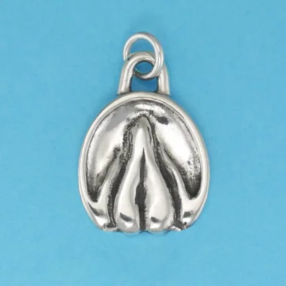 Microsculptures 1064 Barefoot Horse Hoof Silver Charm