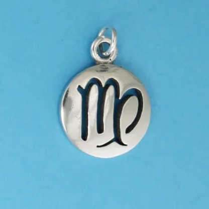 Microsculptures 1075 Smooth Virgo Silver Charm
